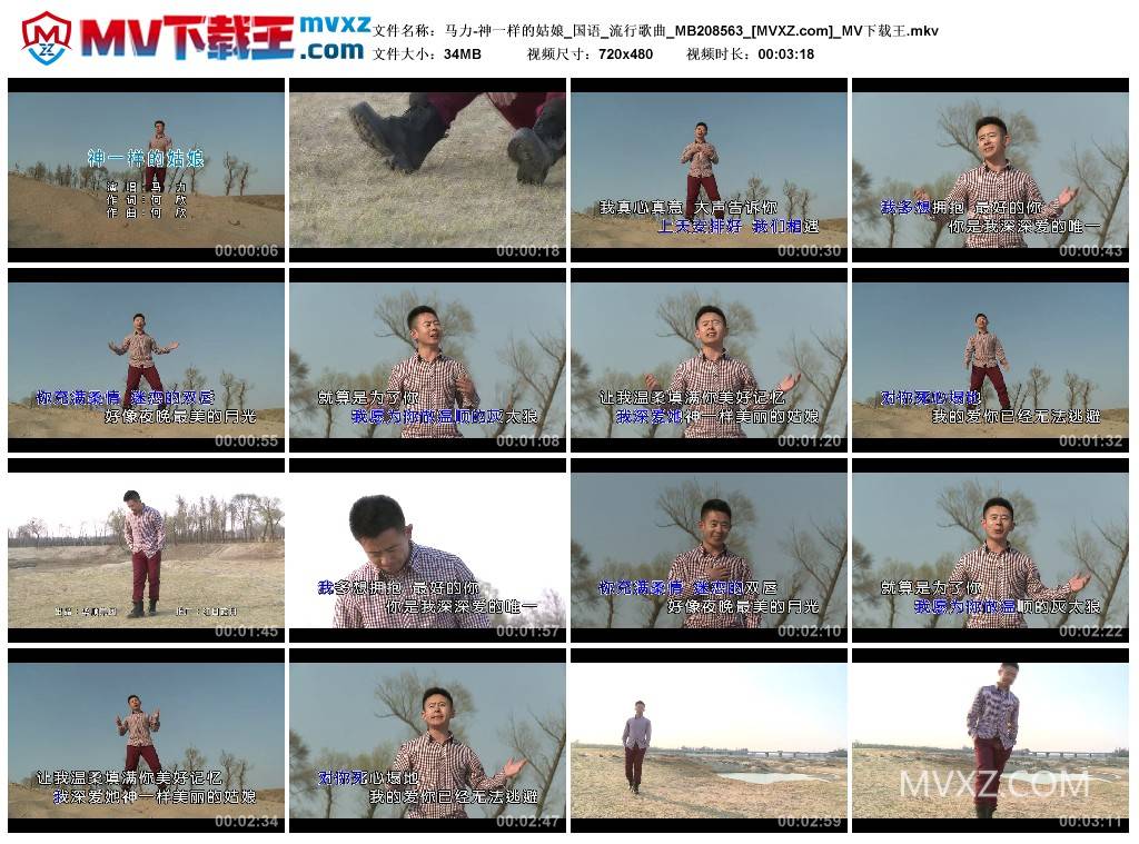 马力-神一样的姑娘_国语_流行歌曲_MB208563